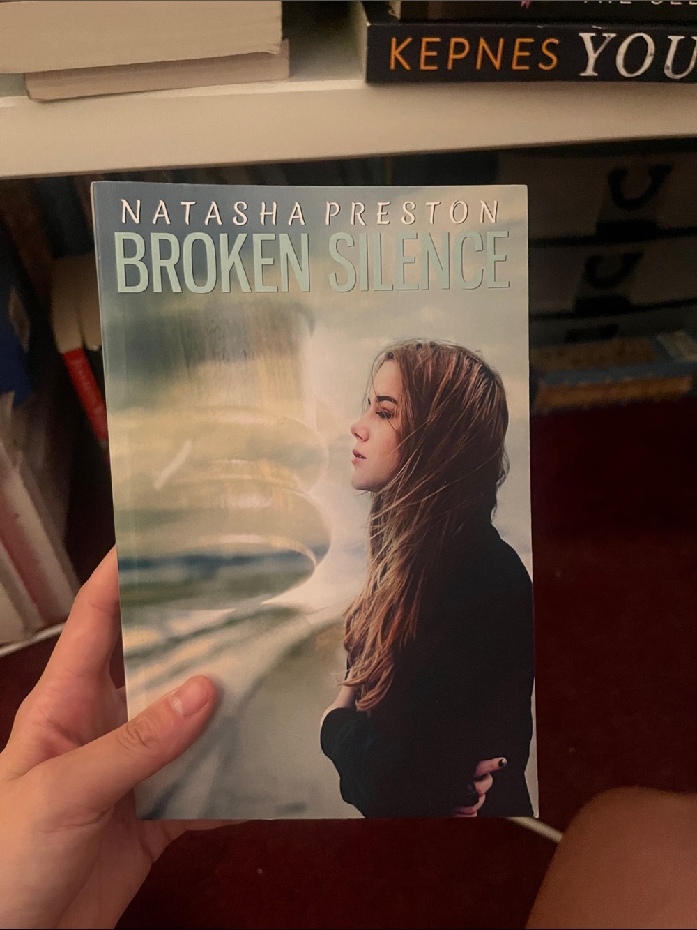Broken Silence by Natasha Preston - Soft Teal & Black Cover